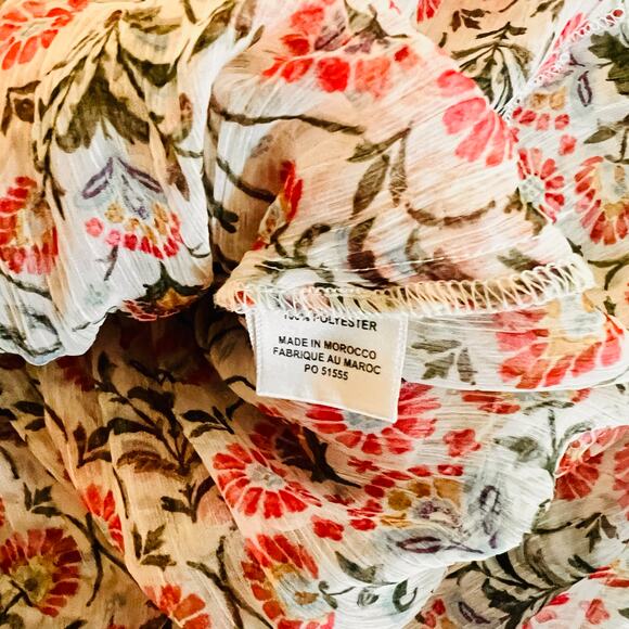 Misa Becca Somerset Floral Layered Ruffles Dress Size S Small - Picture 6 of 9